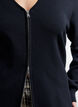 Cardigan med tv&aring;v&auml;gsdragkedja, Svart, Model image number 3