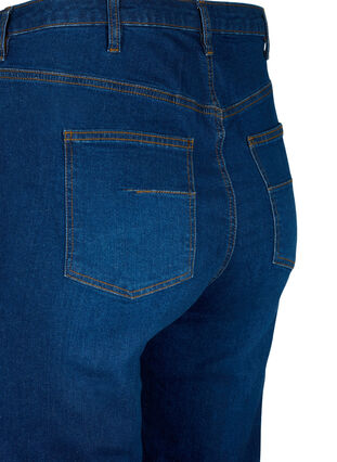 Megan jeans med extra hög midja och normal passform, Dark blue, Packshot image number 3