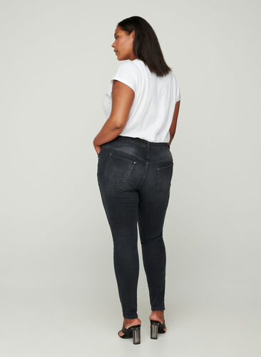 Extra slim Sanna Jeans, Grey Washed, Model image number 0