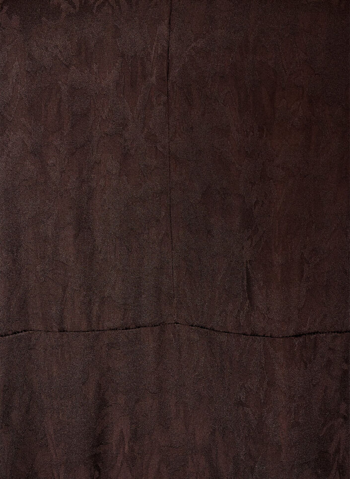 Midikl&auml;nning i jacquard med paisleym&ouml;nster och ving&auml;rmar, Brun, Packshot image number 2