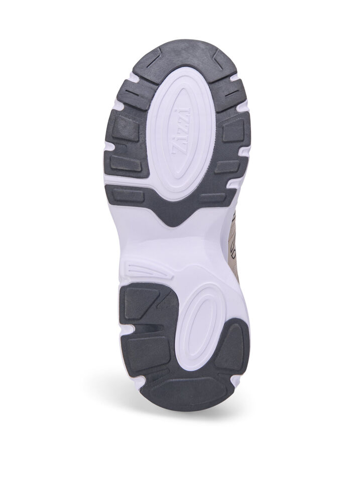 Wide fit - Sneakers med elastiska snören, Birch, Packshot image number 4