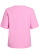 Sportig t-shirt i ekologisk bomull, Rosa, Packshot image number 1