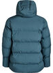 Kort pufferjacka med avtagbar huva, Gr&ouml;n, Packshot image number 1