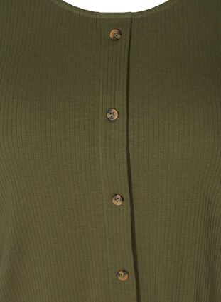 T-shirt med knappar, Ivy Green , Packshot image number 2