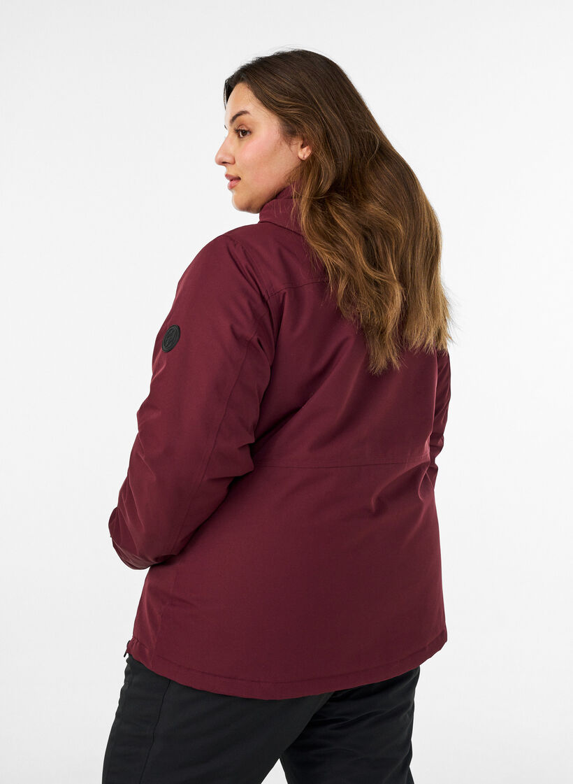 Funktionell skidanorak med huva, R&ouml;d, Model image number 2