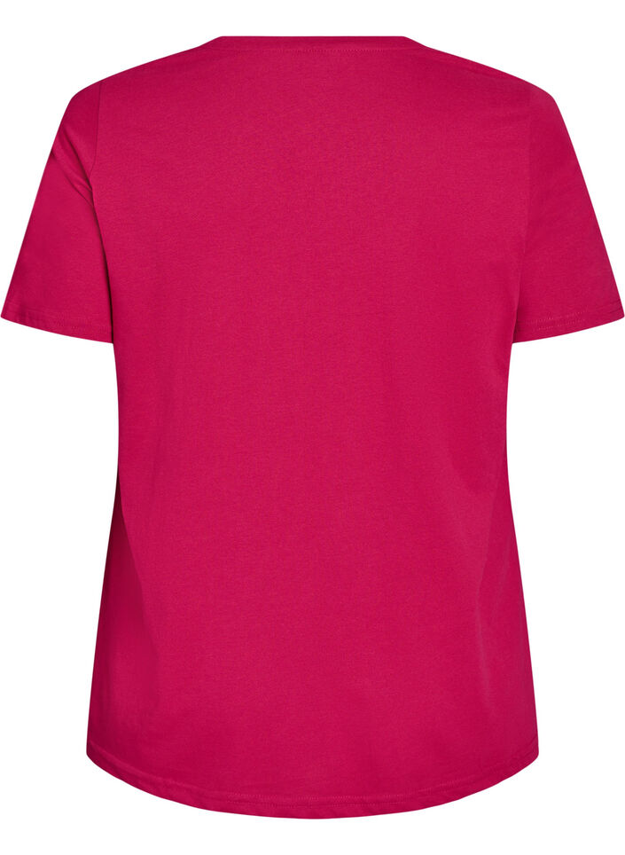 T-shirt med tryck, R&ouml;d, Packshot image number 1