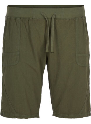 Bekväma shorts, Ivy green, Packshot image number 0