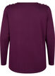 Blus med dekorativa knappar, Lila, Packshot image number 1