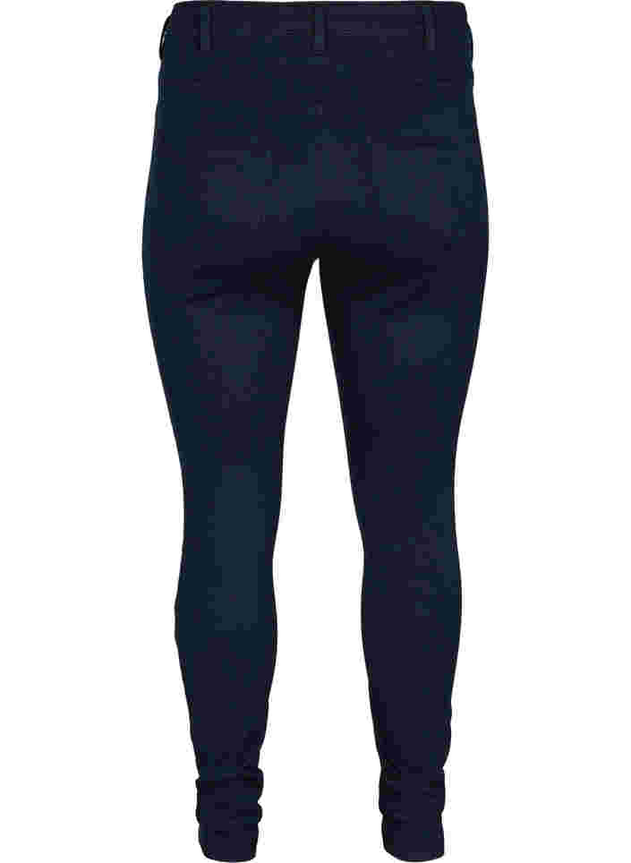 Super slim Amy jeans med hög midja, Unwashed, Packshot image number 1