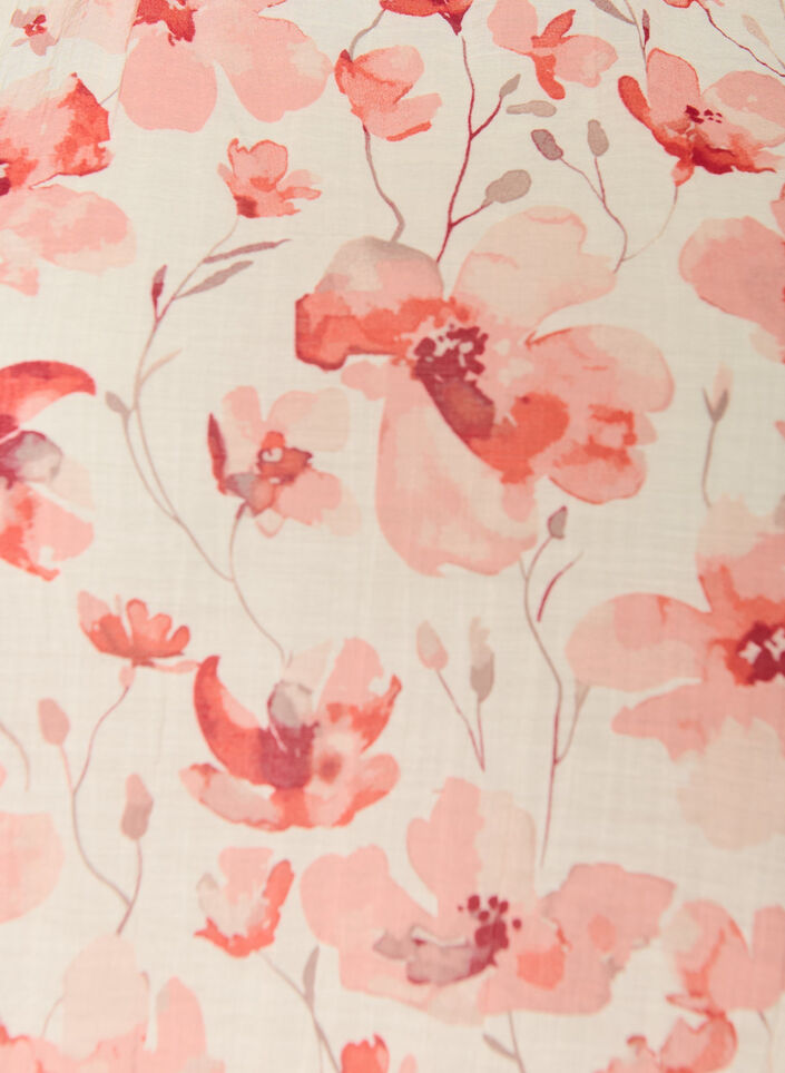 Blus med ballongform och ving&auml;rmar, Orange, Packshot image number 2