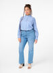 Randig skjortblus med volanger, Princess Blue W. St., Model image number 2