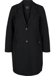 Klassisk kappa med knappstängning, Black