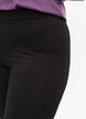 Ribbade leggings med stretch, Black, Model image number 1