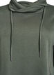 Kort sweatshirtkl&auml;nning med h&ouml;g krage och fickor, Gr&ouml;n, Packshot image number 2