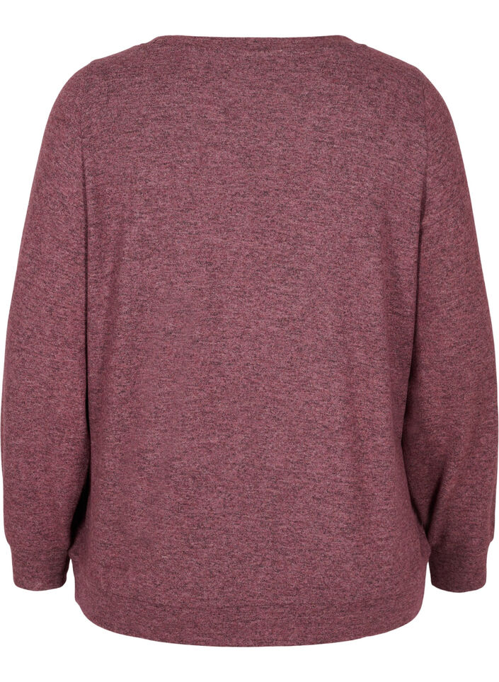 Melerad topp i viskosblandning, Port Royal Mel, Packshot image number 1