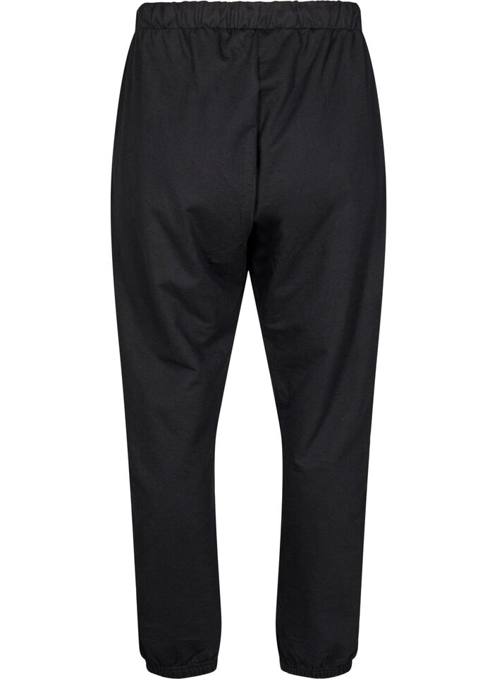 Mjukisbyxor med fickor, Svart, Packshot image number 1