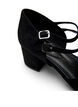 Wide fit - Pumps med dubbla remmar, Svart, Packshot image number 3