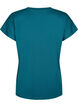 Tränings t-shirt med v-ringning och lös passform, Deep Teal, Packshot image number 1