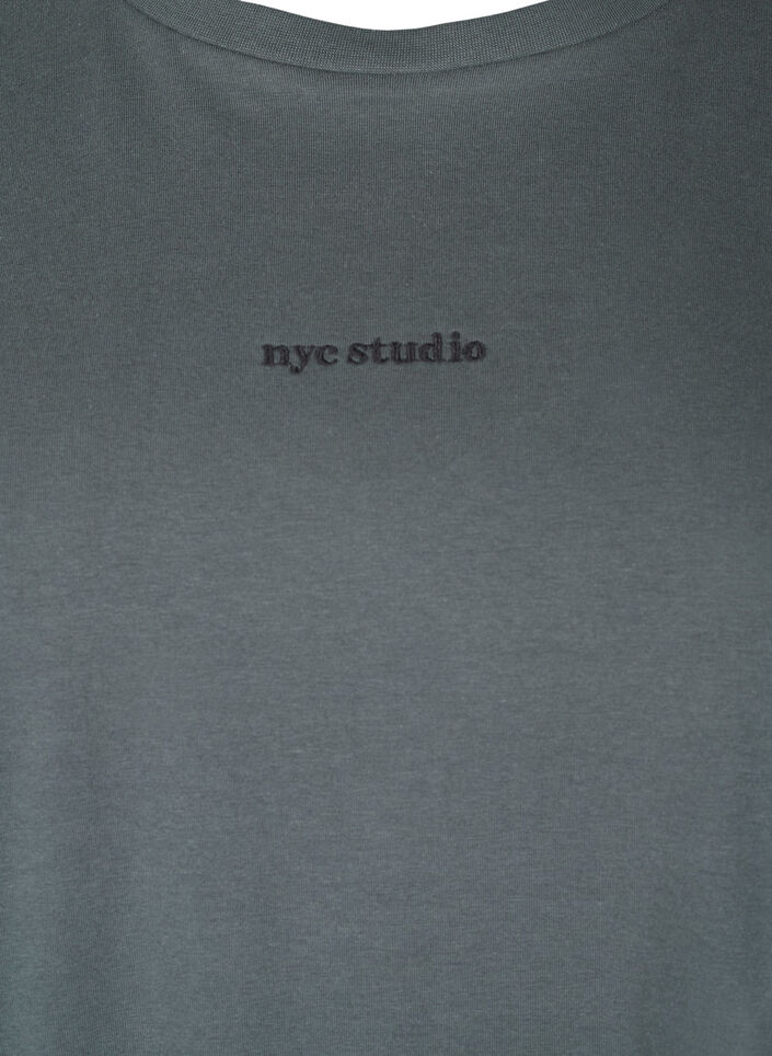 Sportig t-shirt i ekologisk bomull, , Packshot image number 2