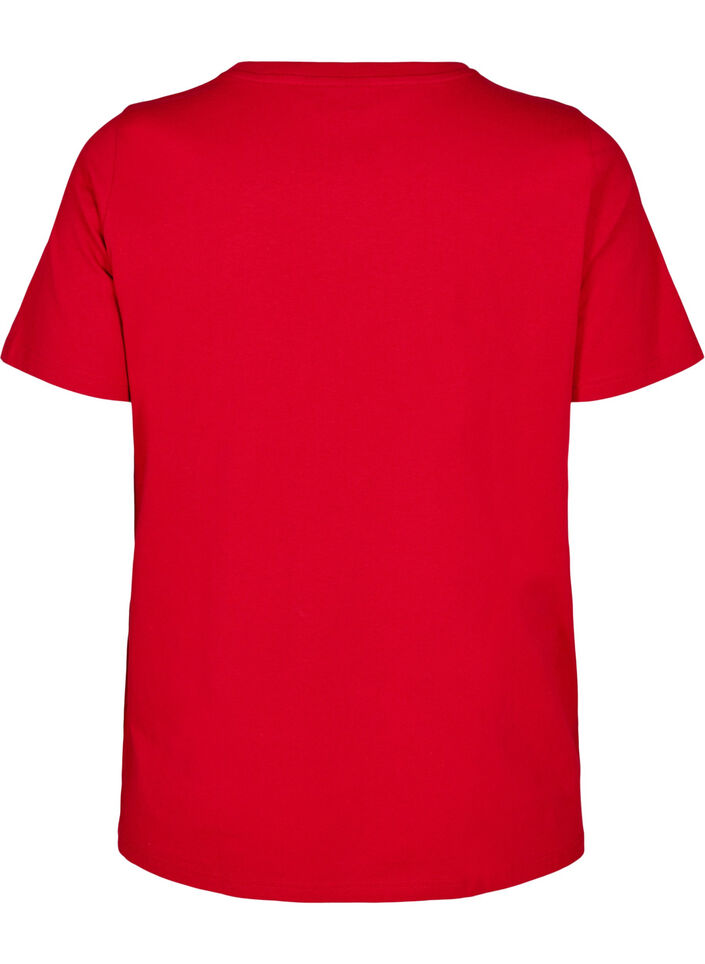 T-shirt i bomull med motiv, Salsa w. Hearts, Packshot image number 1