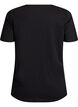 T-shirt med tryck, Svart, Packshot image number 1