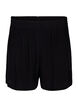 Löst sittande shorts i viskos, Black, Packshot image number 0