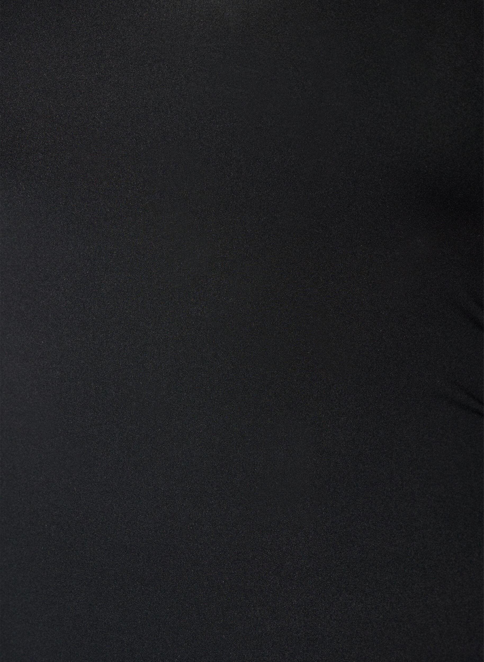 ZizziBaddr&auml;kt med vadderad &ouml;verdel och cut-out-detalj i ryggen, Svart, Packshot image number 2