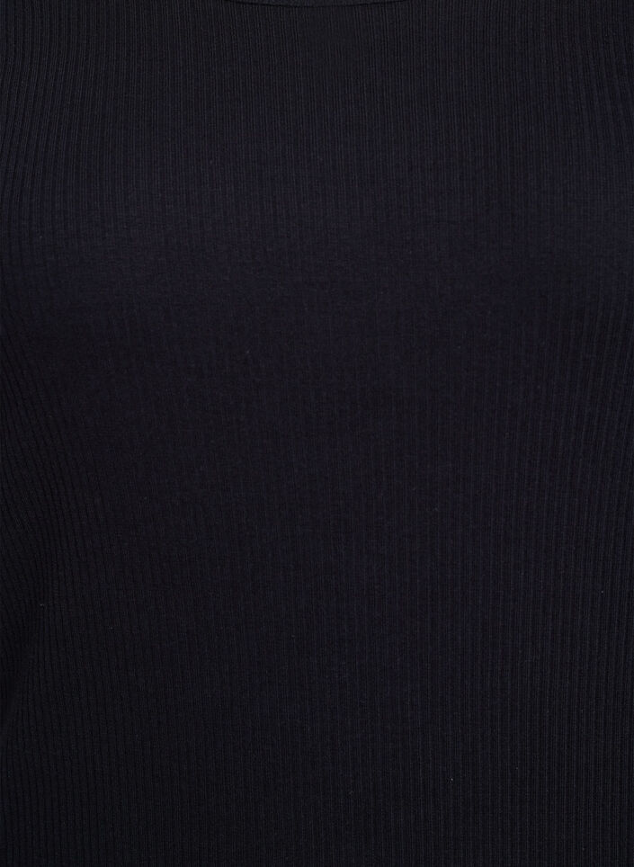 Maxiklänning i jersey med korta ärmar, Svart, Packshot image number 2