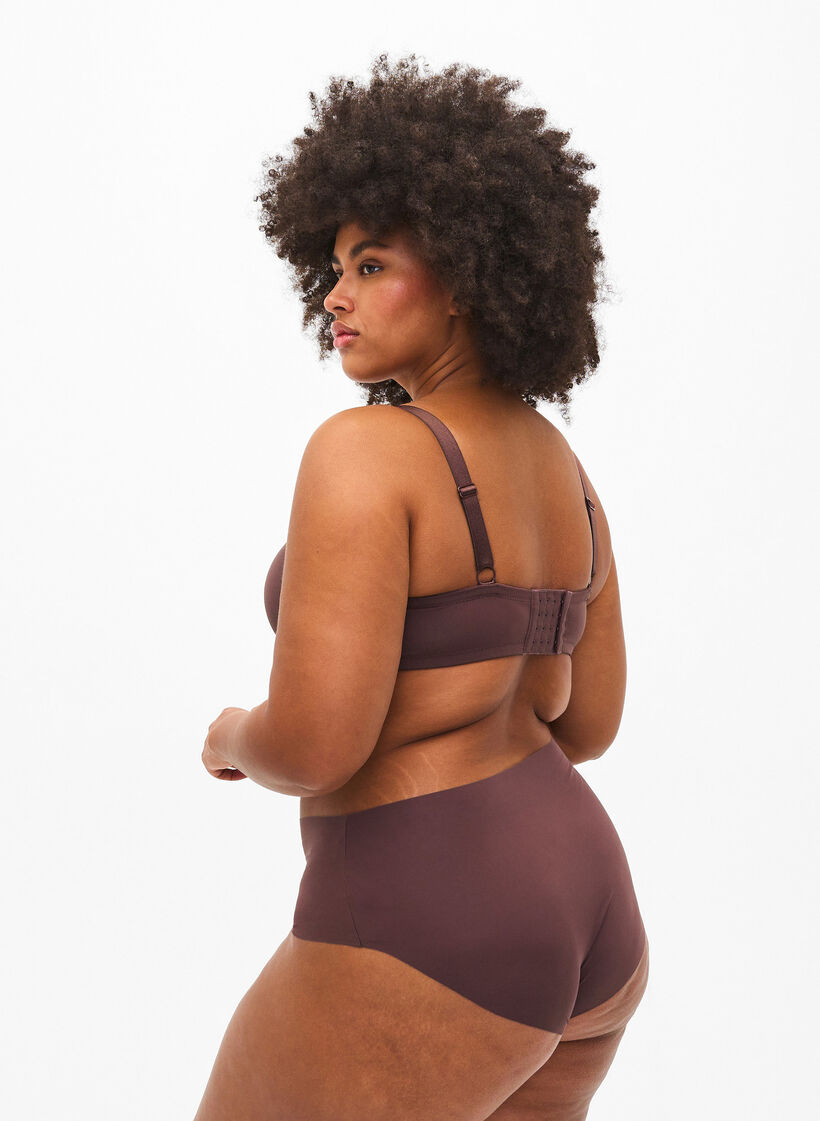 Osynliga trosor med normal midja, Chicory Coffee, Model image number 1