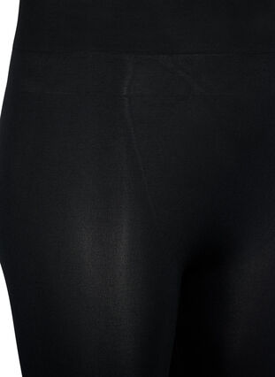 Seamless leggings i 3/4-längd, Black, Packshot image number 2