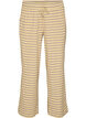 Randiga pyjamasbyxor med h&ouml;g midja och vida ben, Gul, Packshot image number 0