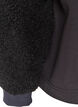 Sweatshirt med teddy&auml;rmar och h&ouml;g hals, Gr&aring;, Packshot image number 3