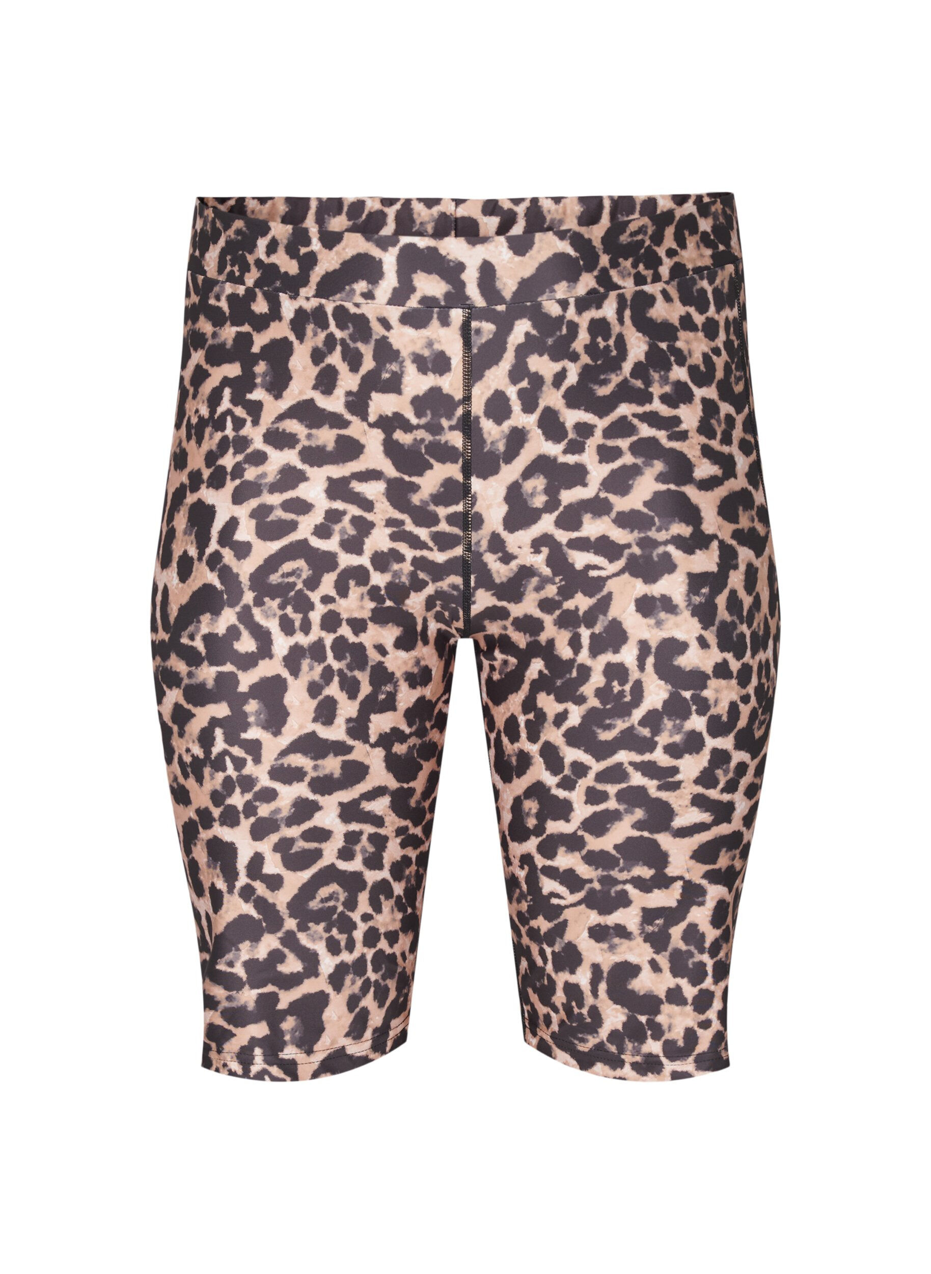 Zizzi Figurn&auml;ra shorts med sidofickor, Brun, Packshot image number 0