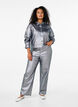 Kort jeansjacka med silverfärg, Gun Silver, Model image number 2