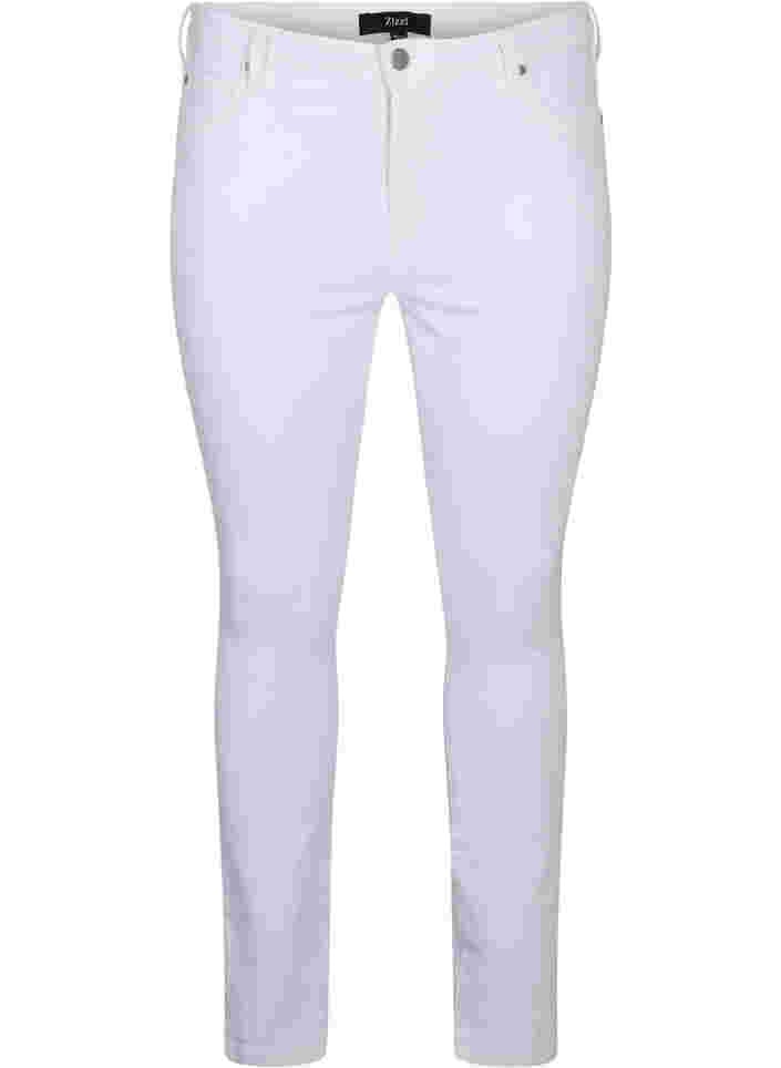 Super slim Amy jeans med hög midja, White