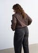 Rutig skjorta med strass, Brun, Model image number 2