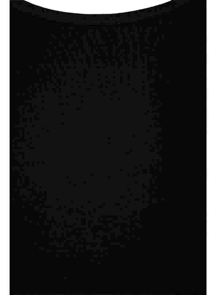 Ärmlös träningstopp i viskos, Black, Packshot image number 3