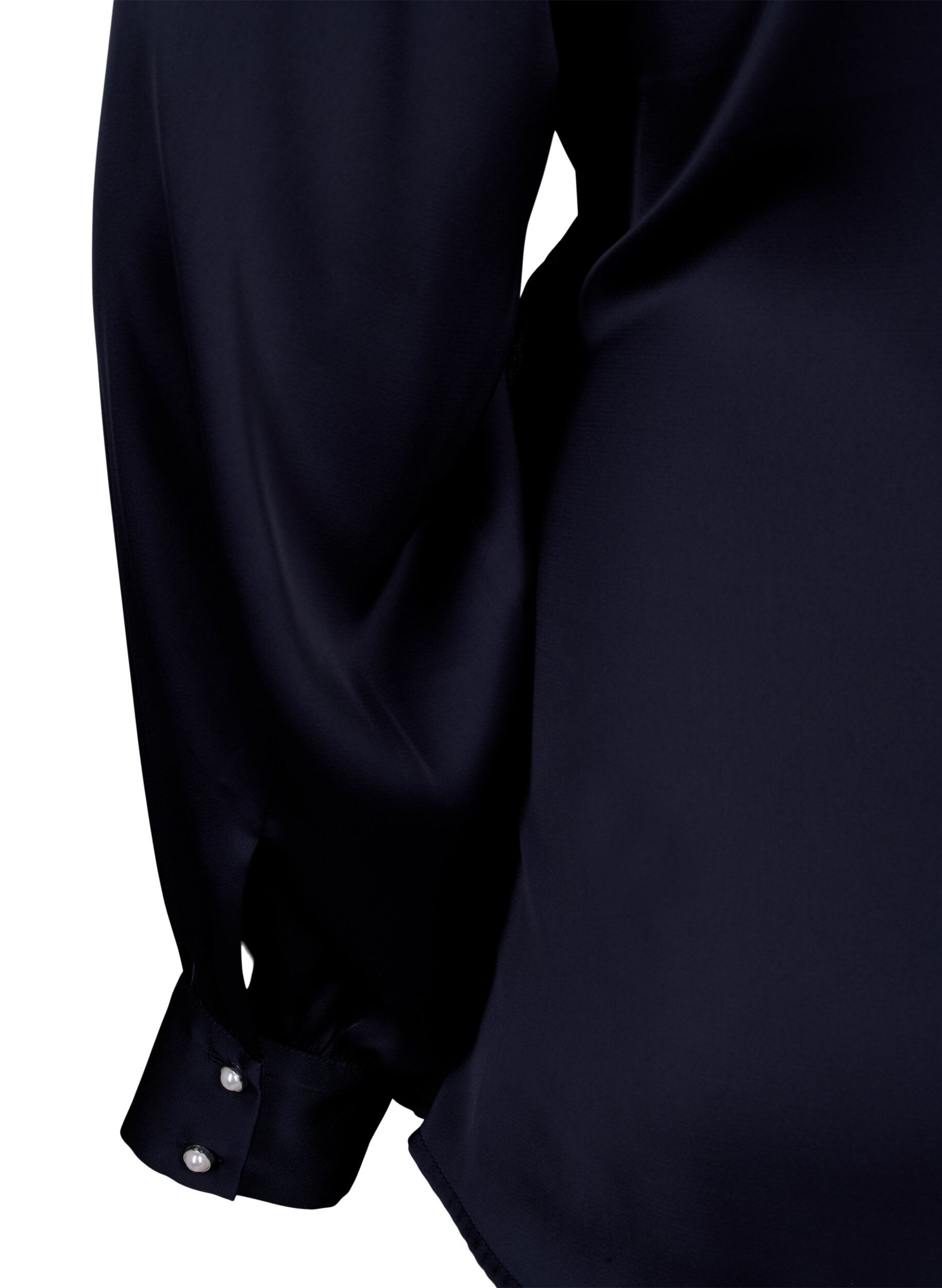 ZizziPartyblus i satin i omlottmodell, Night Sky, Packshot image number 4
