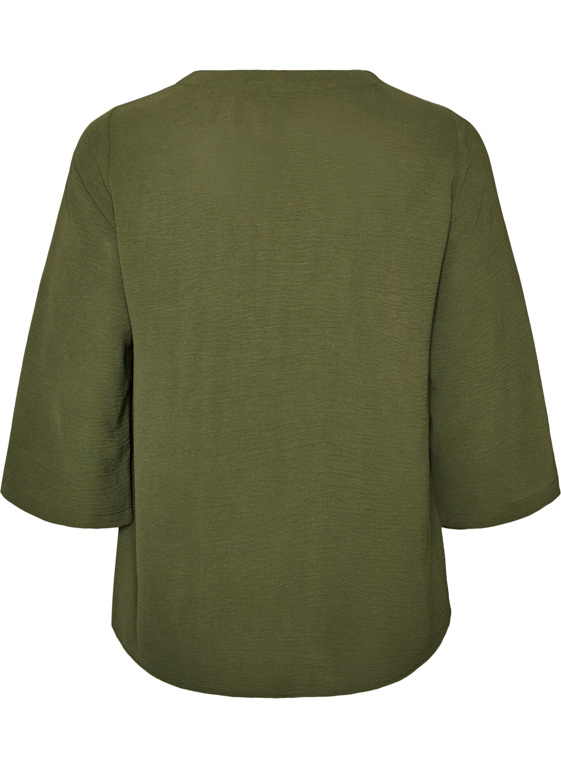 ZizziBlus med 3/4-&auml;rm, Gr&ouml;n, Packshot image number 1