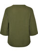 Blus med 3/4-&auml;rm, Gr&ouml;n, Packshot image number 1