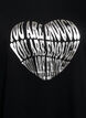 T-shirt med tryck, Svart, Packshot image number 2