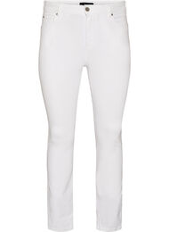 Amy jeans med h&ouml;g midja och supersmal passform, Vit