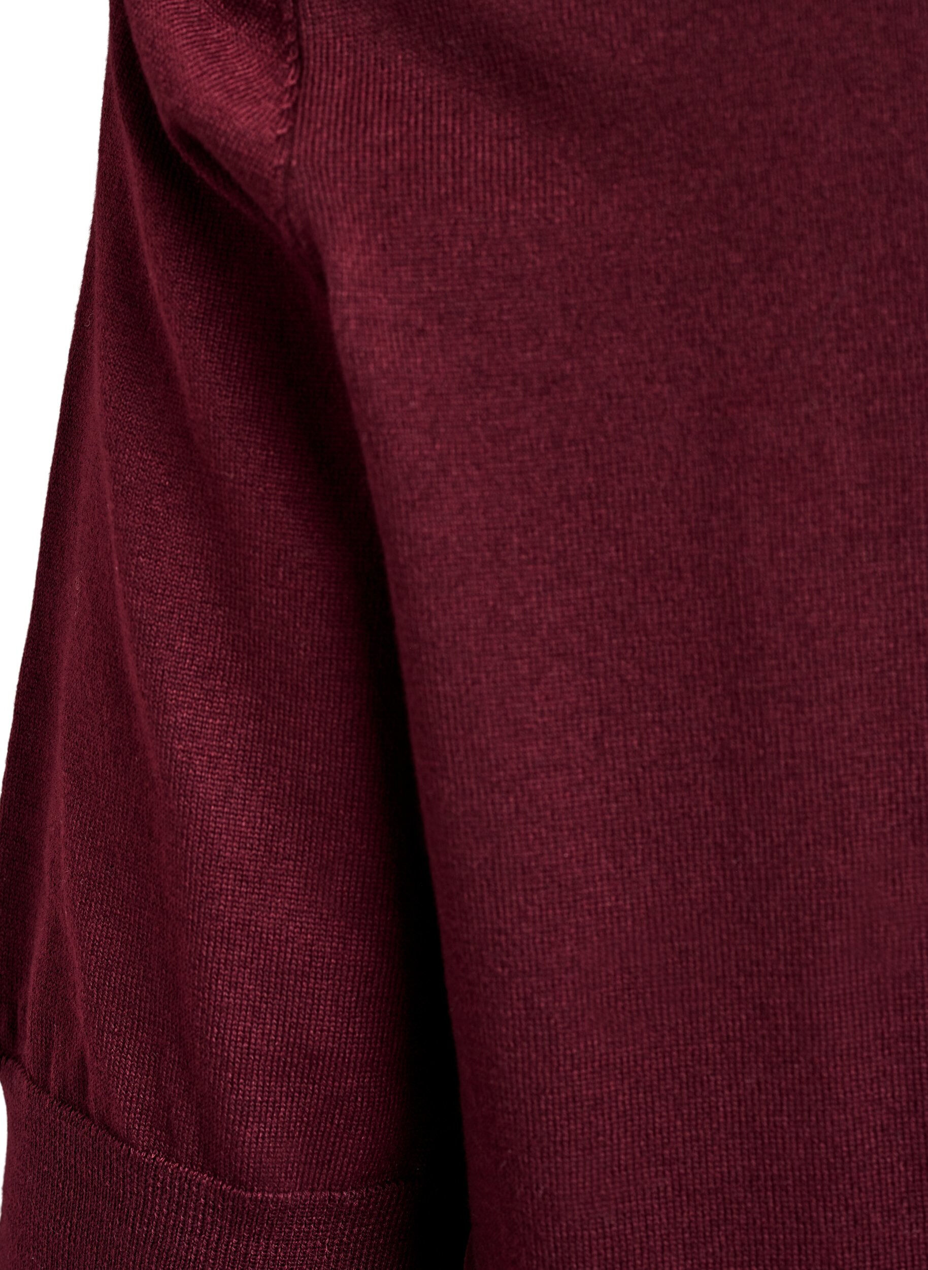 ZizziFinstickad blus med korta &auml;rmar, R&ouml;d, Packshot image number 3