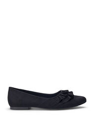 Ballerina med vid passform och volanger, Black
