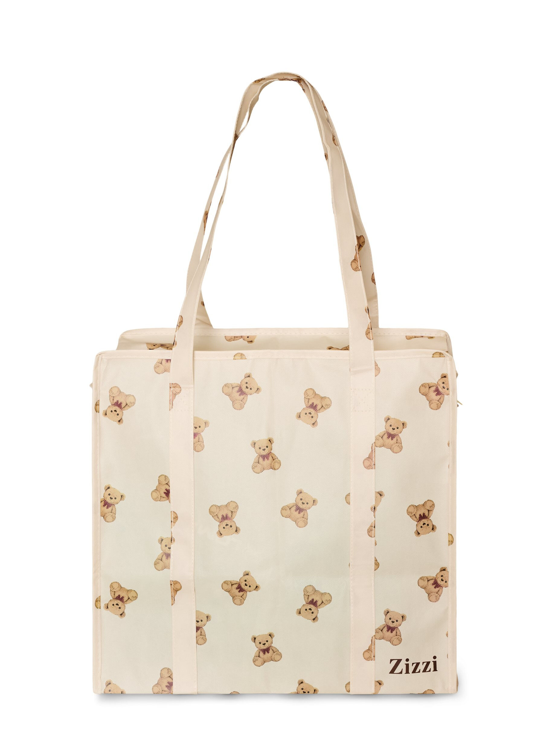 ZizziShoppingv&auml;ska med dragkedja, Beige, Packshot image number 1