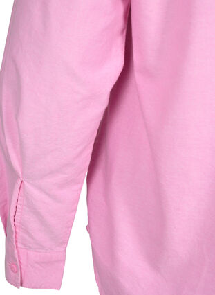 Långärmad bomullsskjorta, Pink Frosting, Packshot image number 4