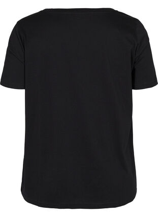 Sport t-shirt med tryck, Black w. Raise, Packshot image number 1
