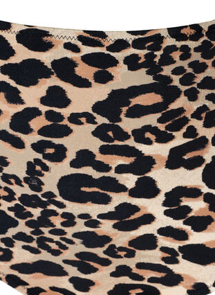 Bikiniunderdel med hög midja och leopardmönster, Leopard Print, Packshot image number 2