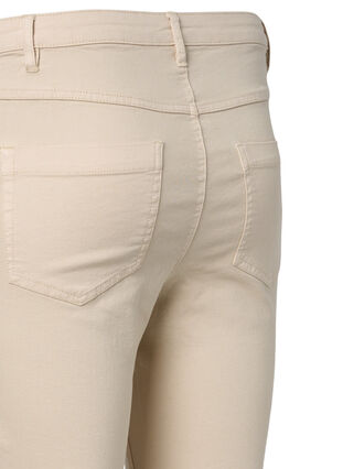 Amy jeans med supersmal passform och hög midja, Oatmeal, Packshot image number 3