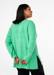 Stickad blus med rund halsringning, Light G. Green Mel., Model image number 1